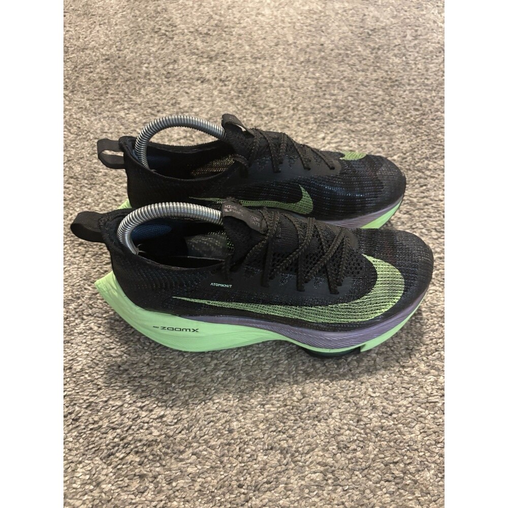 Nike Air Zoom Alphafly Shoes Women’s 8 Next% Black/Green CZ1514-400